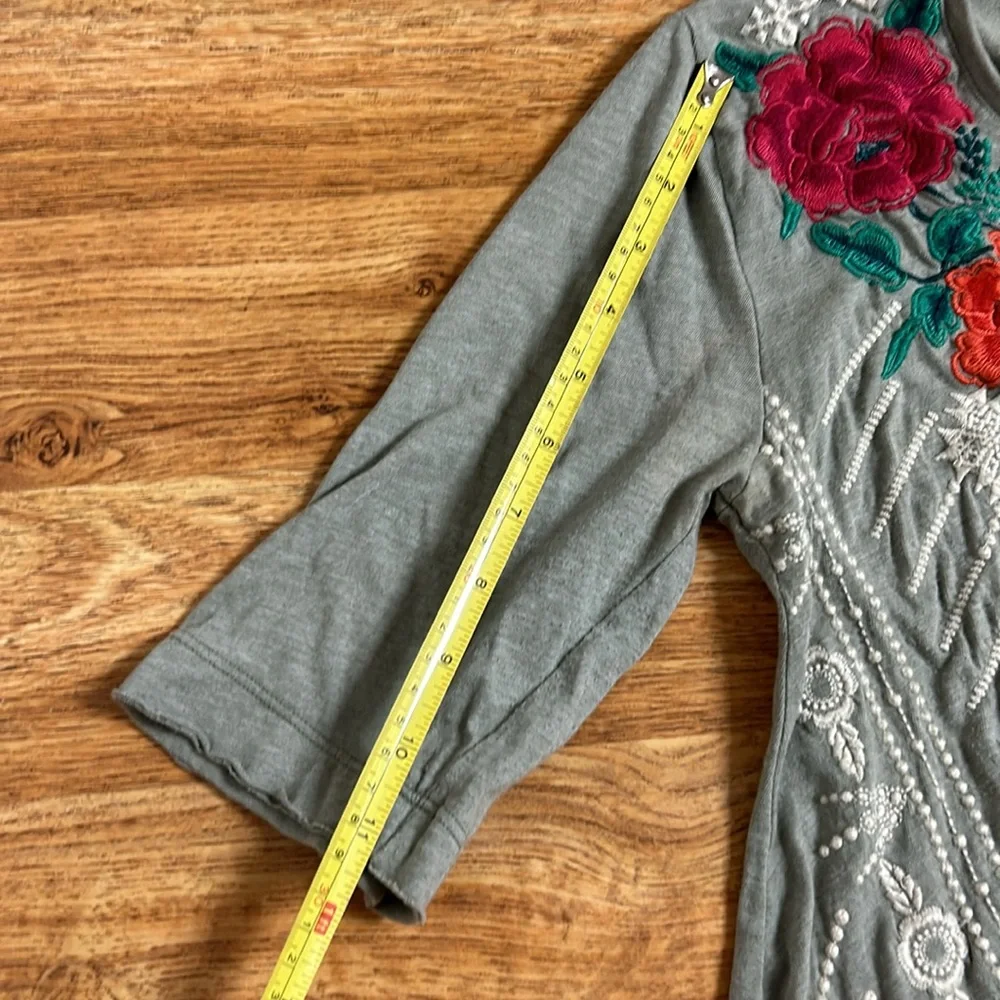 JOHNNY WAS Woman’s Tops Embroidered  Sz S - Picture 5 of 8